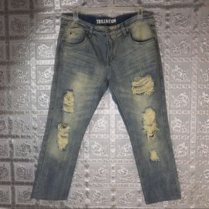 Trillnation Men's Ripped Jeans Size 36